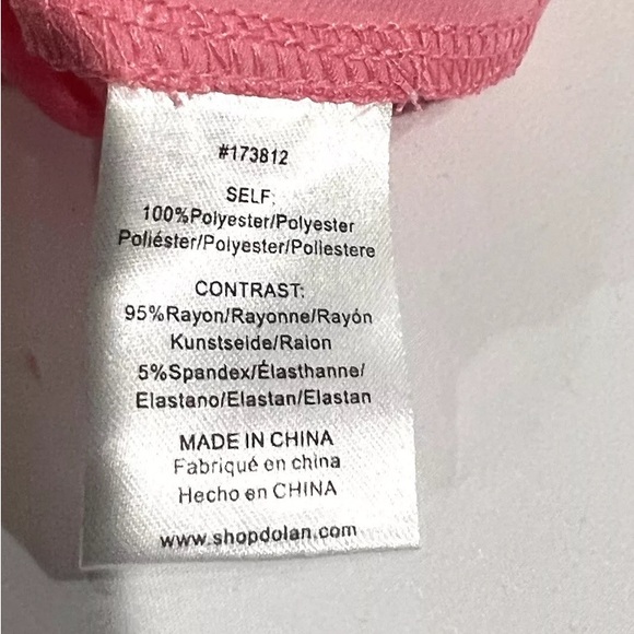 Dolan Left Coast-DOLAN Cowl Neck Halter Top-Women's Size: XL-Color: Pink-NEW!! - Picture 9 of 16